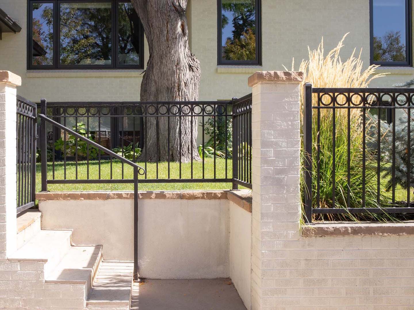 Photo of an ornamental iron fence in Denver Colorado