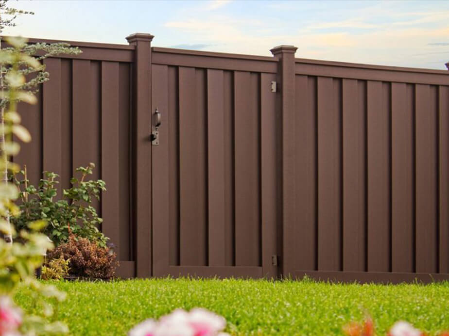 Composite fence in Boulder Colorado