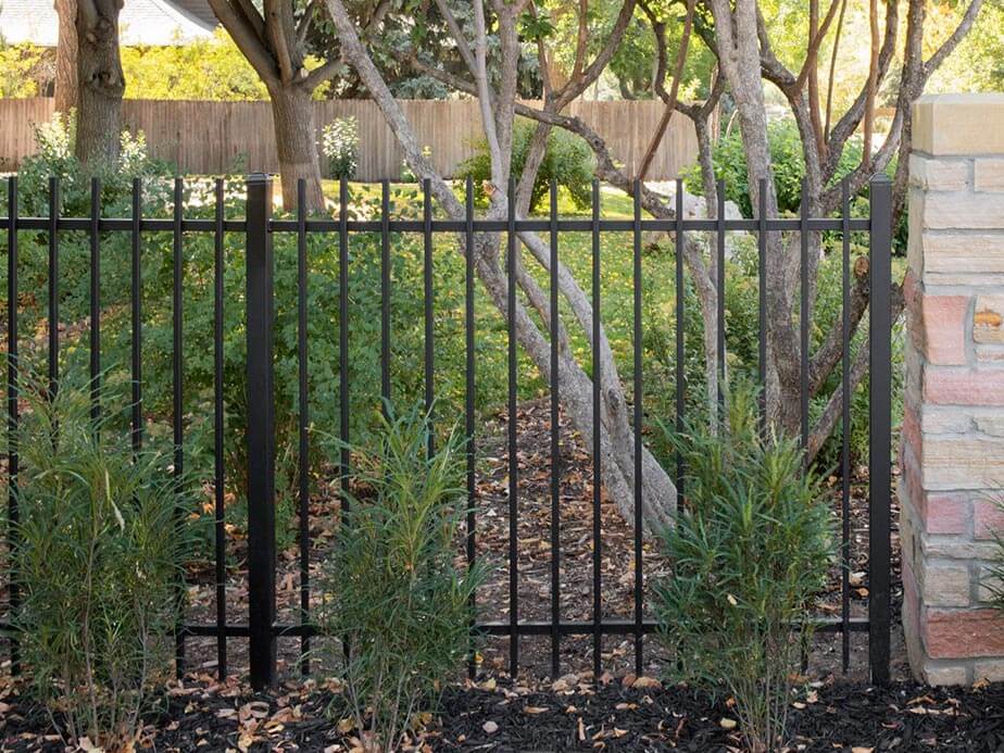 Ornamental steel fence in Boulder Colorado