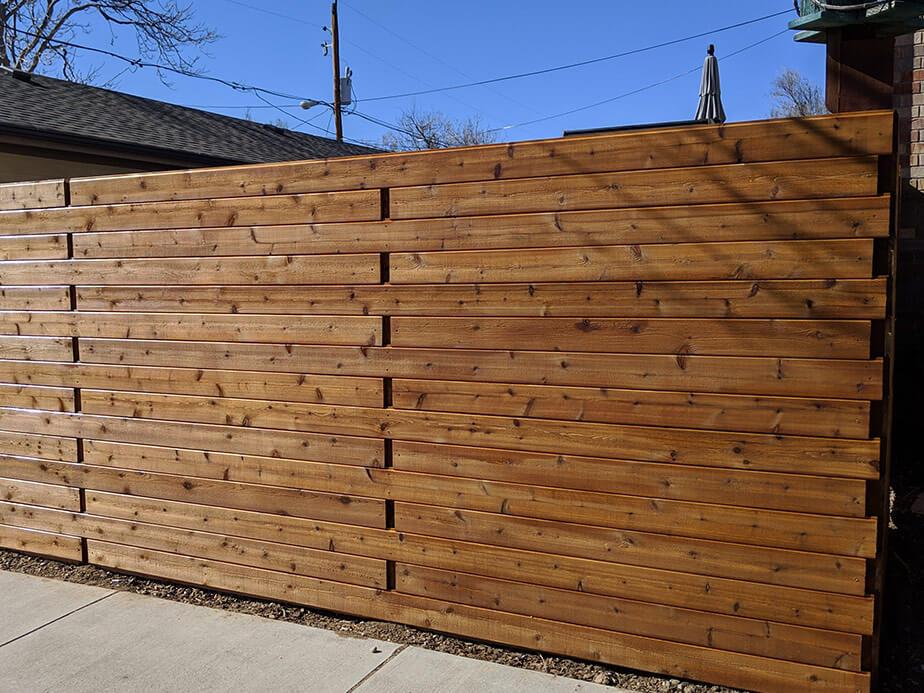 Highlands Ranch Colorado wood privacy fencing