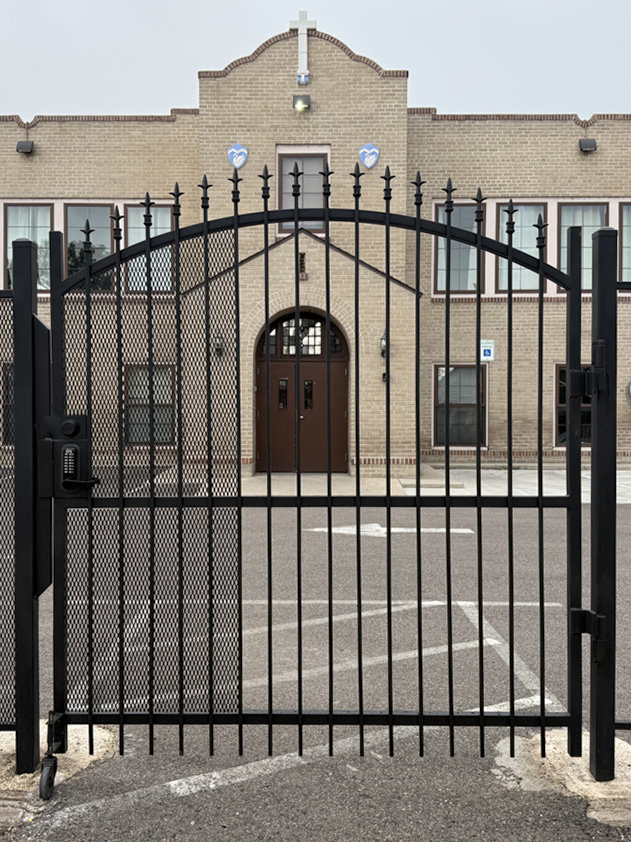 Commercial security fence installed by FenceRight