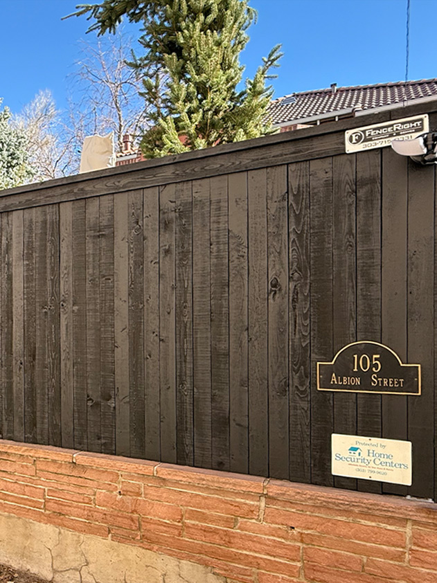 Denver Metro Front Range area Fence Staining company