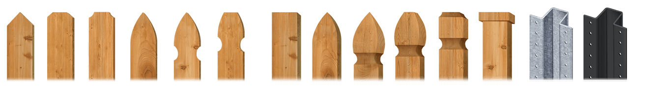 Custom Picket wood fence Denver Metro Front Range area