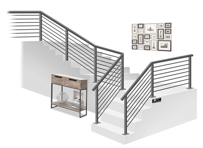 IronRight custom interior railing company in the Denver Metro Front Range area.