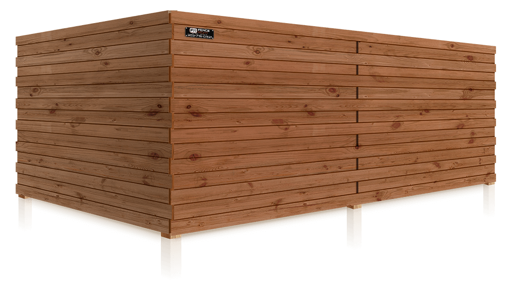 Horizontal Tongue and Groove Wood Fence - Denver Metro Front Range area