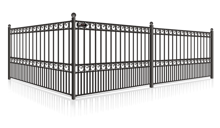 IronRight Custom wrought Iron fence installation for the Denver Metro Front Range area.