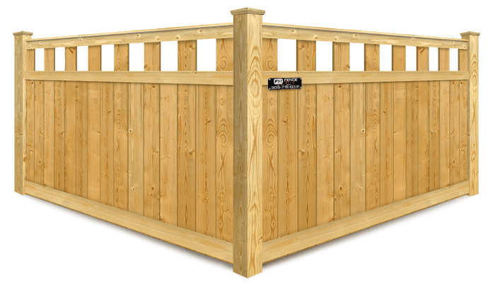 Extended Alternating Pickets wood fence company in Denver Metro Front Range area