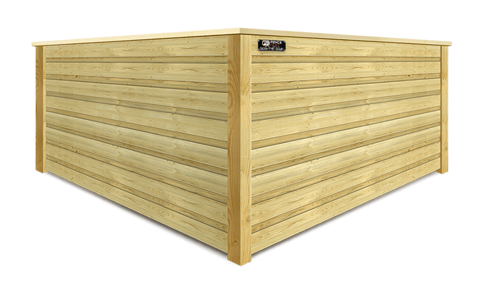 Horizontal Board On Board wood fence company in Denver Metro Front Range area