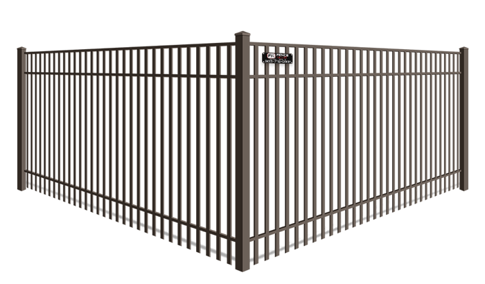 Double Picket wrought iron fence company in Denver Metro Front Range area