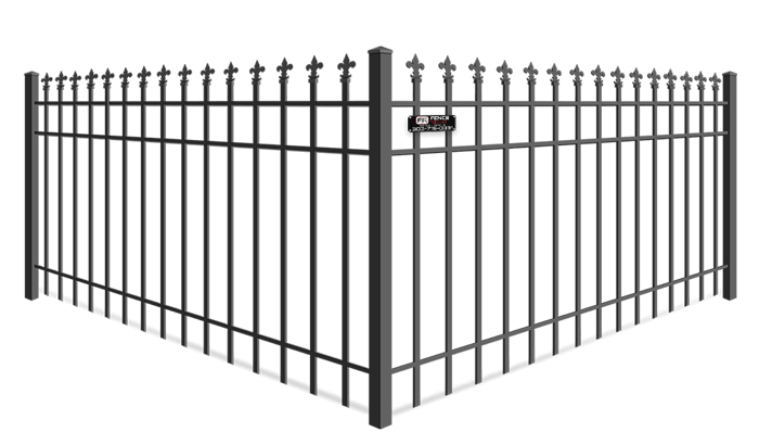 Fleur De Lis Finial wrought iron fence company in Denver Metro Front Range area
