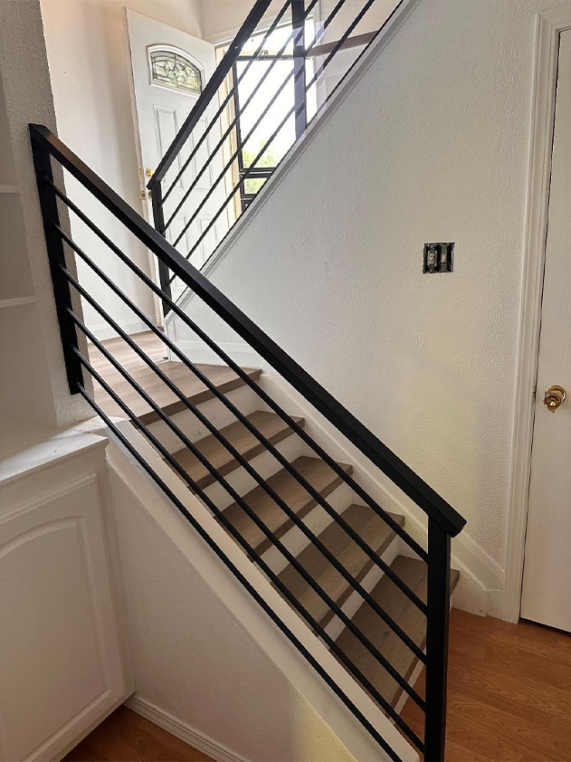 Denver Metro Front Range area custom metal interior railing 