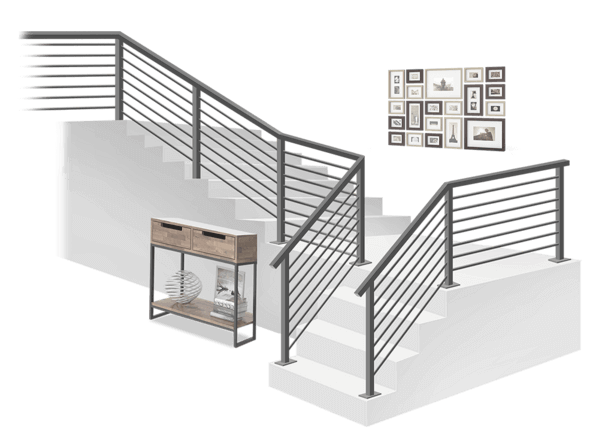 Handrail for luxury home in Denver Metro Front Range area